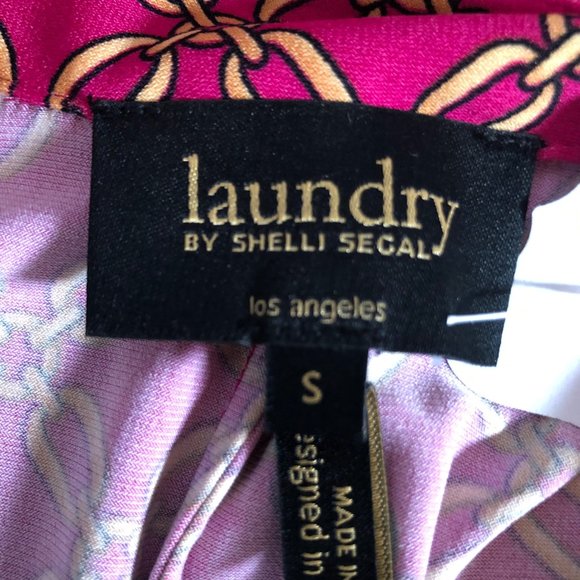 SALE! Laundry by Shelli Segal Fuschia Dress Sz Sm - Picture 7 of 7